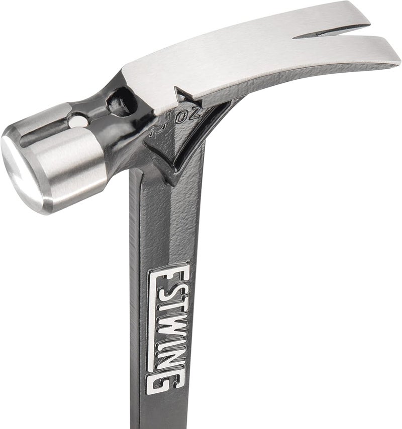Estwing Ultra Series Hammer - 15 oz Rip Claw Framing Hammer with Smooth Face & Genuine Leather Grip - E15S - Image 3